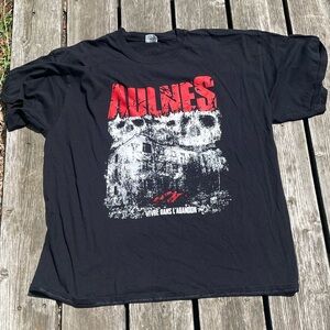 Horror metal French skull blood tee shirt